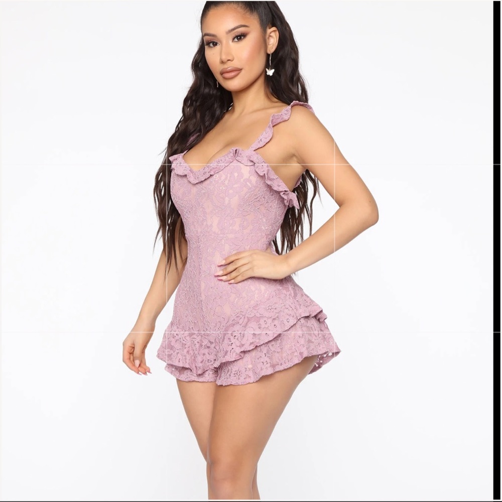 ✨LAVENDER RUFFLE ROMPER✨ - Picture 2 of 10